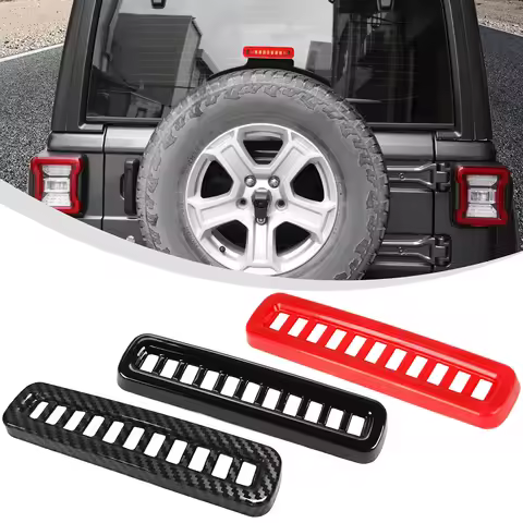 Car High Mount Stop Lamp Cap Trim Accessories 3rd Brake Light Cover for Jeep Wrangler JL JLU 2018-20