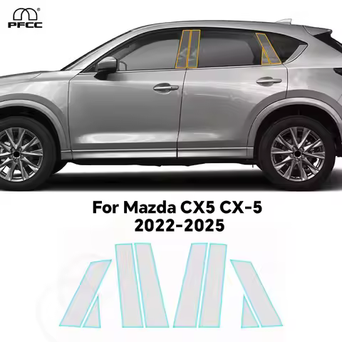 For Mazda CX5 CX-5 2022-2025 TPU Car Paint Protection Film B C Pillars Headlight Rearview Anti-scrat