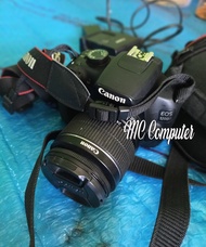 Camera Kamera DSLR Canon Eos 1200D Lensa 18-55mm Hitam Mulus Bekas