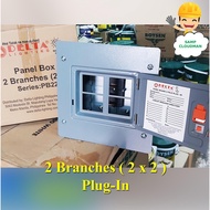 Delta Panel Box PlugIn 2 Branches 2 x 2 Panel Board Circuit Breaker Enclosure 4 holes