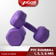 PVC  Dumbbell In 1 Pairs (1kg - 4kg)