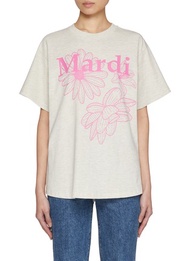 MARDI MERCREDI TRIPLE FLOWER COTTON T-SHIRT