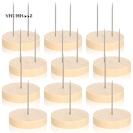 12pcs Crochet Doll Stand Doll Stand Felt Animal Doll Toy Wooden Base Support Action Figure Stand