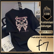 F7 Oversized Flower Bow Print T-shirt Unisex T-shirt for Men and Women