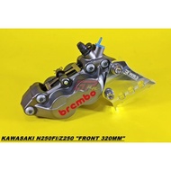 WR3 Brembo Front Caliper Mount Bracket P4 4 Piston Disc Width 320mm kawasaki Z250 Ninja 250 250fi