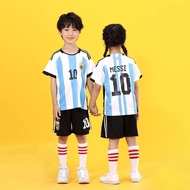 2022 World Cupฝรั่งเศสชุดฟุตบอลชายชุดเครื่องแบบบ้านที่ปรับแต่งได้ชุดสูทสั้น Edition สําหรับเด็ก Pure