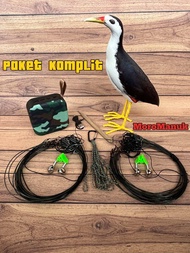 Fullset Paket Lengkap Patung Burung Ruak Ruak Kareo Padi + MP3 + Jerat Model Gantung Bonus Lonceng