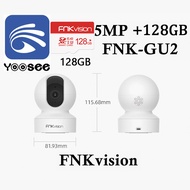 FNKvision กล้องวงจรปิด wifi360 Full HD 5MP IP Camera ความละเอียด กล้องวงจรปิดไร้สาย เทคโนโลยีอินฟราเ