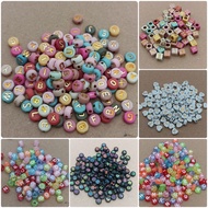 75pcs - 170pcs Mixed color letter application beads