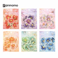 Flower Stickers - Eternal Bloom Diary Deco Stickers - DIY PET Case Casing Stickers hp Journal Scrapb