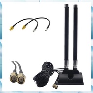 [W F S B] 5G CPE Router Antenna LTE SMA Male Antenna High Gain 46DBi 5G External Extension Cable Mag