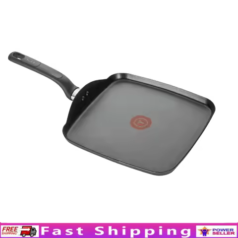 Easy Care Nonstick Griddle 11 Inch Thermo-Spot Technology Even Heat Base Comfortable Grip Dishwasher