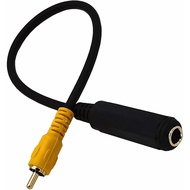 30cm/11.81-inch 6.35mm 1/4" Female Stereo TRS-Jack to Mono-RCA Male Aux-Cord Line Extension Adapter 