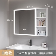 Bathroom Mirror Smart Mirror Cabinet Space Separate Toilet Storage Box Storage Rack Wall Combination Storage Mirror J3V3