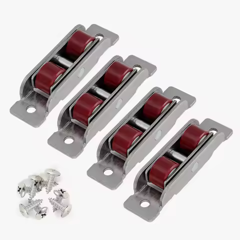 4 Pcs/lot stainless steel door 88 Type window silent nylon pulley wheel sliding door fittings glass 