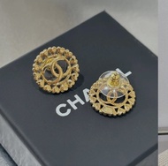 Chanel CC logo 耳環
