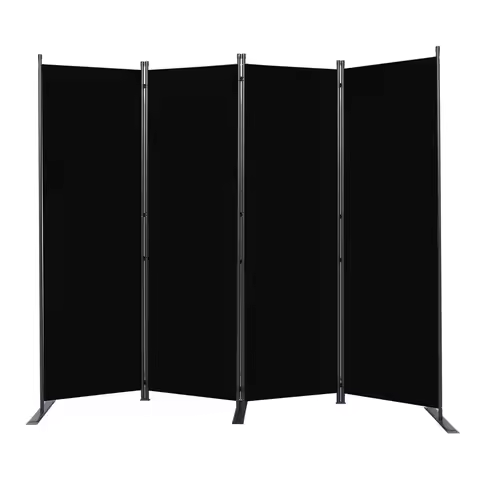 Divider 6FT Portable Room Dividers and Folding Privacy Screens, 88 W Fabric Divider for Room Separat