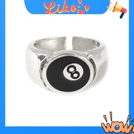 [Promote M]8 Ball Pool Ball Ring Adjustable Number Black 8 Eight Pool Billiard Ring, for Pool Lovers