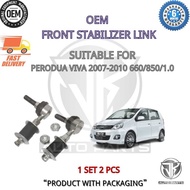 #1 PAIR#OEM FRONT ABSORBER STABILIZER LINK PERODUA VIVA 2007-2009 D35N 660/850/1.0 (PEL-48821-B2010)
