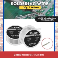 0.8mm 30G 63/37 High Quality Soldering Wire Lead Wire Rosin Core Flux Ubat Soldering Timah Solder Ti