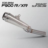 Motorcycle Exhaust Slip On Line Modify Escape Racing Middle Pipe Arro Muffler with DB Killer For BMW