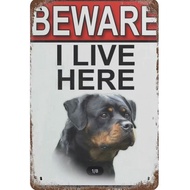 BEWARE OF DOG METAL SIGN BOARD