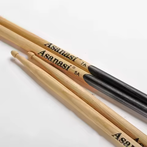 One Pair 5A OR 7A Drumsticks Quality Walnut Wood For Jazz Drum Exercise Percussion Music Lovers Heav
