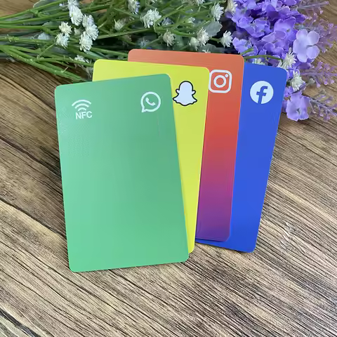 Instagram Facebook WhatsApp Snapchat NFC Tap Business PVC Card Increase Your Followers Tap to Follow