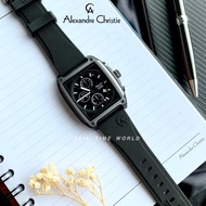 Alexandre Christie | AC 6614MCRIPBA Chronograph Men's Watch Black Silicon Strap Official Warranty