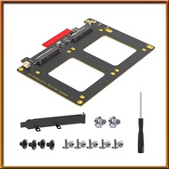 [chasoedivine.] Dual U.2 to PCIe 4.0 X8 Adapter Card Riser U.2 SFF-8639 Adapter Supports 2 X U.2 SSD