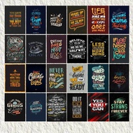 POSTER MOTIF QUOTES KEREN 50 PCS / HIASAN DINDING / POSTER KATA KATA BIJAK / POSTER DINDING KAMAR
