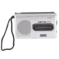 AM FM Radio Long 5W Speaker Lasting Portable Pocket Transistor Radio with Earphone Jack for Home Out