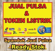 Spanduk Jual Pulsa Ready Stok
