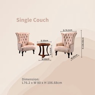 Single Seater Couch Chesterfield Single Sofa Couch Set