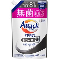 花王 - Attack Zero 大眼仔製式專用 洗衣液 810g 補充裝 [平行進口](新舊包裝隨機發貨)