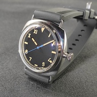 Homage นาฬิกาทหารสำหรับ Seiko Vh31หน้าปัดเป็นหมันส่องสว่างมาก100เมตรกันน้ำได้โดมเลนวินเทจนาฬิกาข้อมือควอทซ์ของผู้ชาย