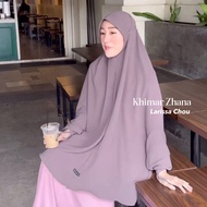 Zhana Sleeve Khimar Crincle Airflow Material (Hajj & Umrah Khimar) By BeCoverU Khimar Labuh Khimar U