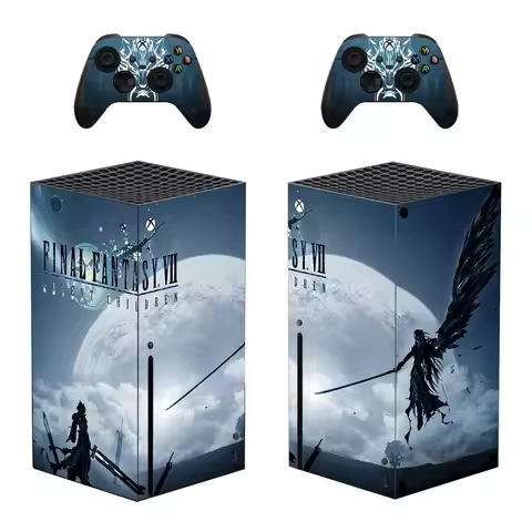 Final Fantasy FF7 Protector Sticker Decal Cover for Xbox Series X Console and 2 Controllers Xbox Ser