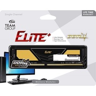 RAM DDR4 8GB (8GBx1) 16GB (8GBx2) DDR4/2666-3200RAM PC (แรมพีซี) TEAM ELITE GOLD ประกัน LIFETIME