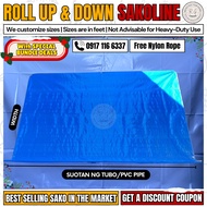 B1T1 4x6ft Sakoline Roll up & Roll Down Trapal Lona Tolda Waterproof Sun Protection