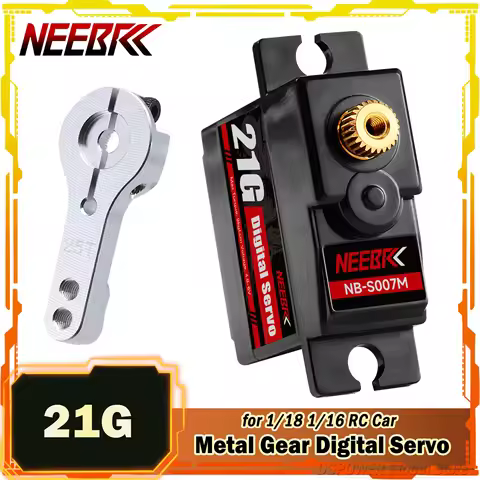 NEEBRC 21g Micro Digital Servo Metal Gear Motor Waterproof for 1:18 1:16 RC Car HYPER GO WLTOYS 1440