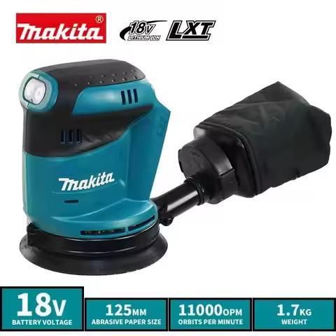 Makita DBO180Z 18V Brushless Cordless Rechargeable Disc Random Orbital Sander Woodworking Sanding Pu