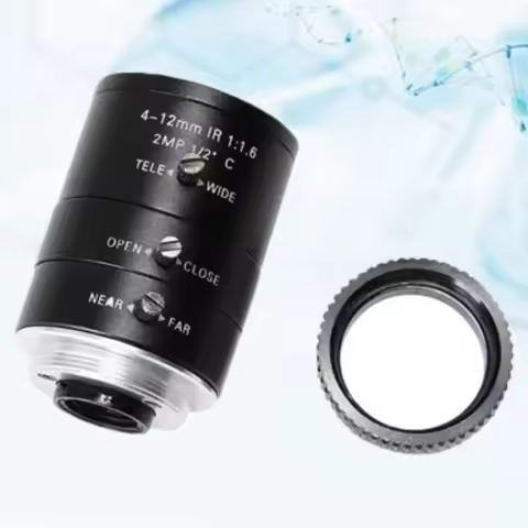 4-12mm Manual Aperture High-definition Lens C Mount Zoom Aperture Adjustment 1/2 Industrial Lens Pro