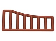 【磚樂】LEGO 樂高 95229 6146235 1x8x3-1x8x4 Grille Curved 紅棕 梯 欄杆