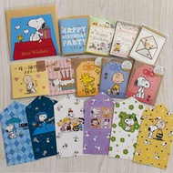 台灣日本製包郵 snoopy 史努比 woodstock 生日卡 賀卡 心意卡 萬用卡