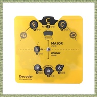 (R Q S E)Circle of Fifths Wheel Tool Built-in Stand - Music  Chord & Key Decoder - Learn Progression