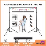 【SG Stock】2x3m Backdrop Stand Background Stand Heavy Duty Studio Equiment Adjustable Stand Photograp