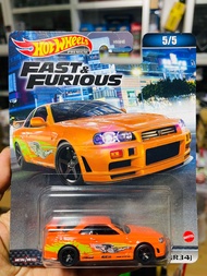 Hobby Store xe mô hình Hot Wheels Premium Fast and Furious Nissan Skyline R34
