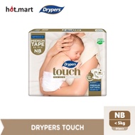 Drypers Touch Baby Diapers Newborn 80s NB