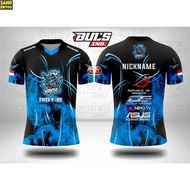 （sanrenyou）Esport Jersey Custom Name Baju Gaming Ff Freefire Murah Free Name Dan Location Baju Jerse
